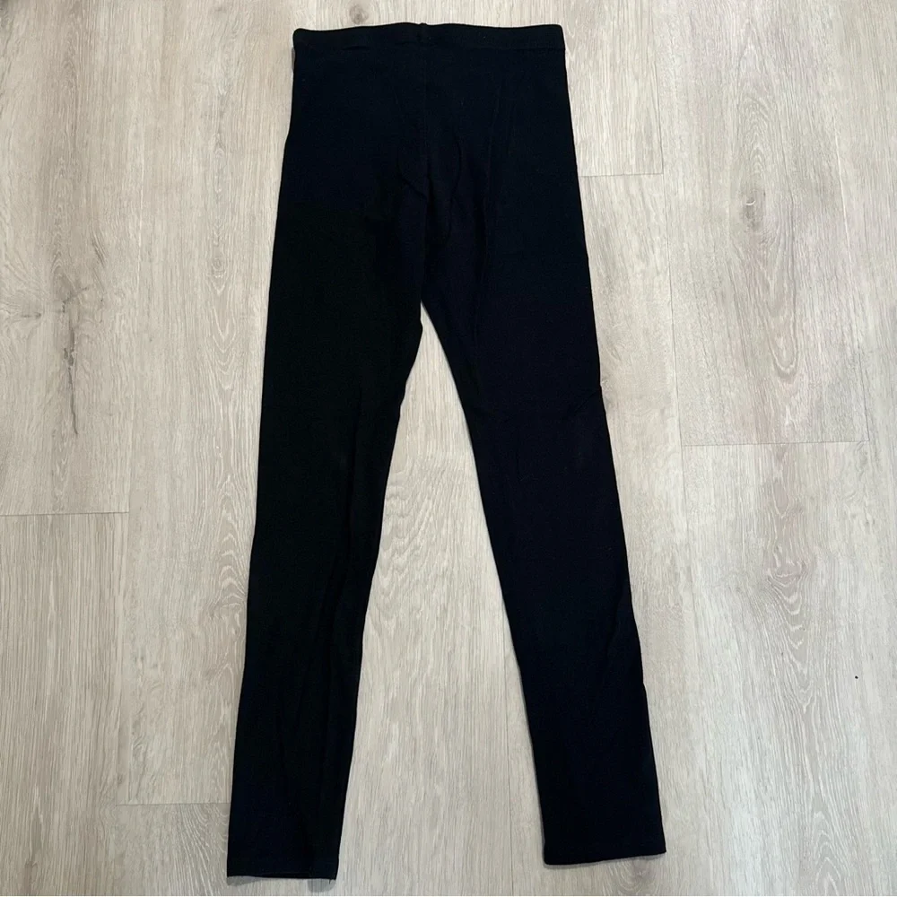 Kids Old Navy Girls Black Cotton Stretch Leggings Pants XL 14/16